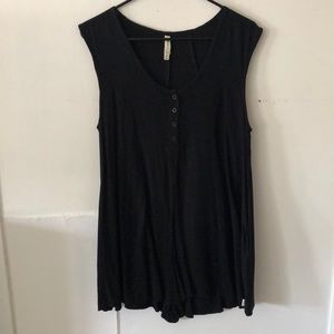 RVCA shorts romper with pockets